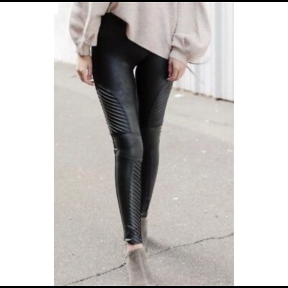 Spanx Moto faux leather pants